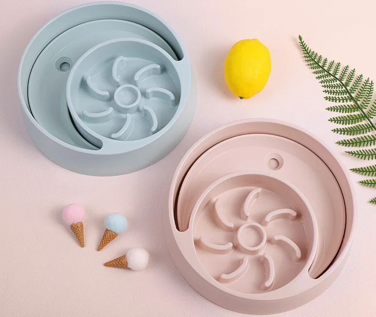 Pet Food Bowl Large Slow Food Bowl Bite Resistant Antiskid Slow Food Dog Bowl Water Dispenser For Dog And Cat Pet Product