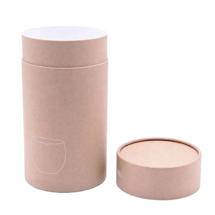Customized Food Grade Tea Box Coffee Packaging Container Round Packaging Tea Cartons Packaging
