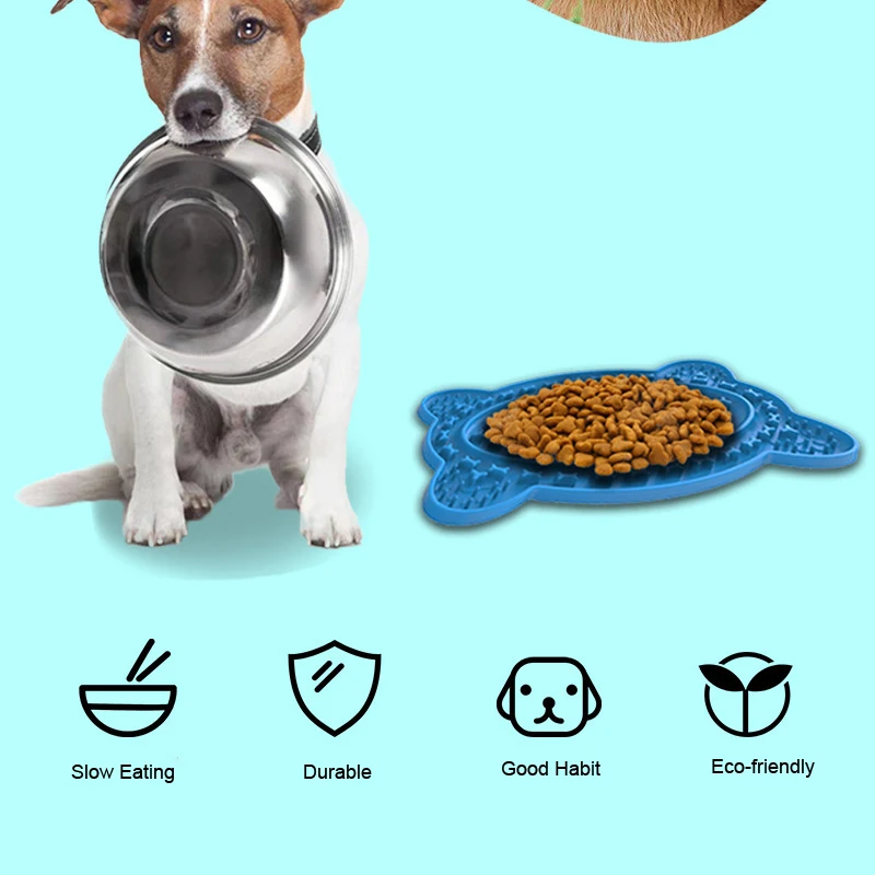 Amazon sales silicone lick mat with suction cup for dog and cat feed