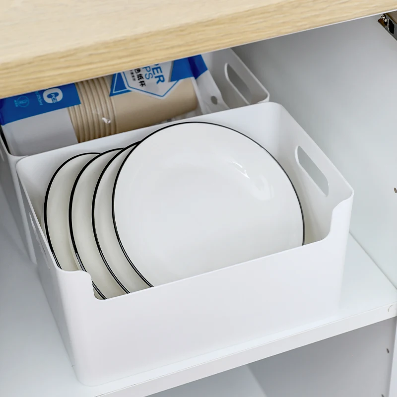 uncovered U-shaped storage basket  ABS Material Storage Cabinet