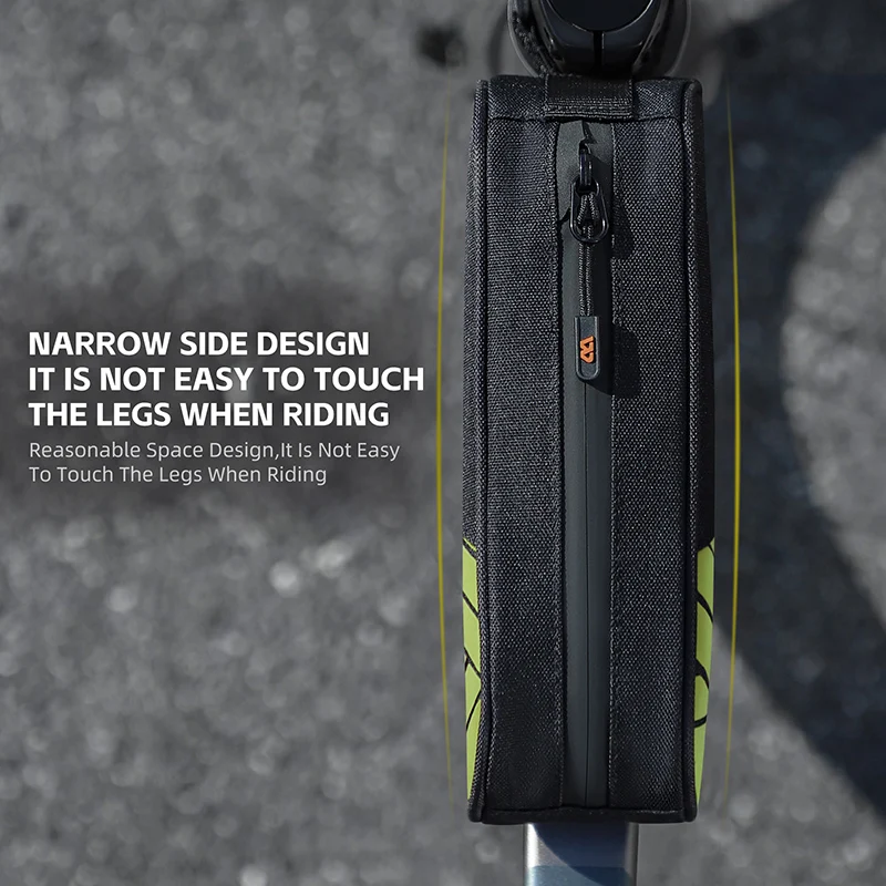 WEST BIKING Multifunctional Top Tube Bag Compact Portable Bicycle Bag 1L Large Capacity Outdoors Sports Cycling Equipment