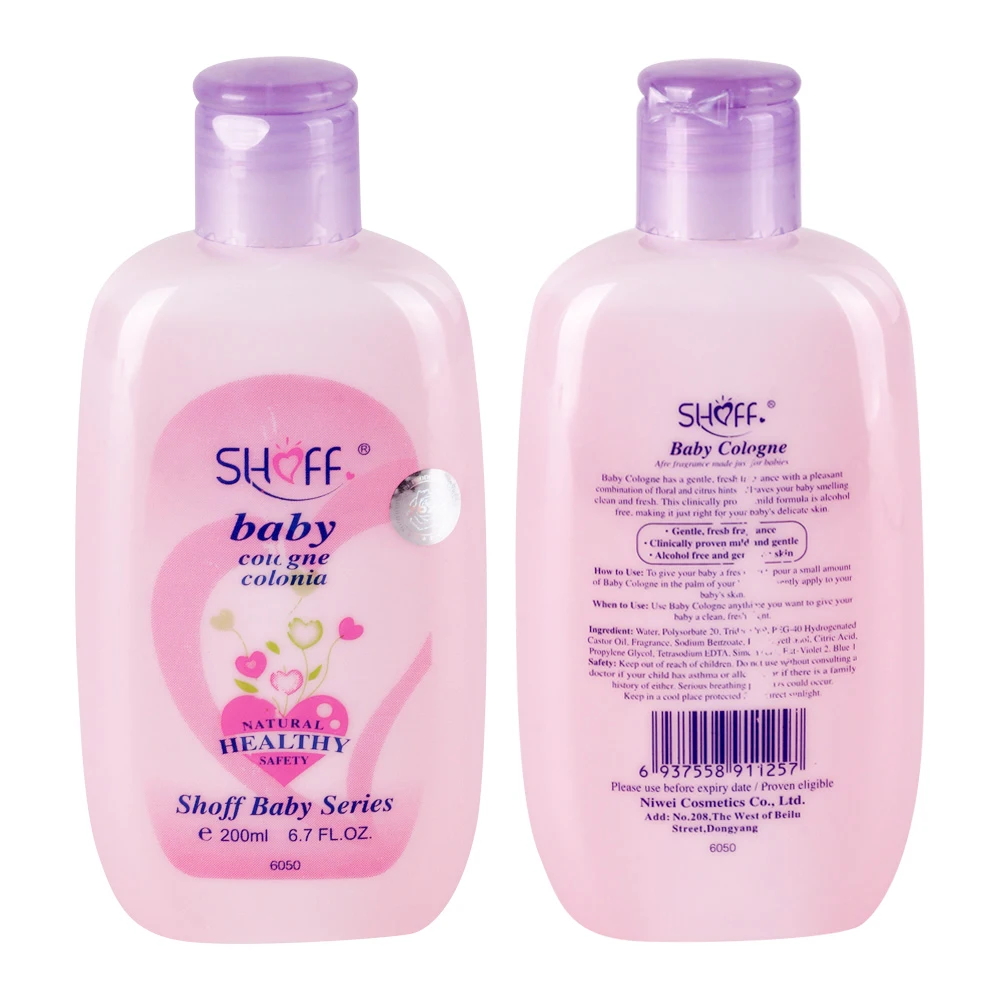 200ml mild baby cologne Private Label Natural Baby Care for kids skin care.