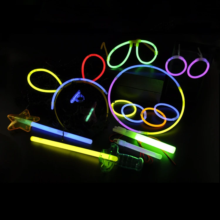 40pcs head bands bracelet props glow party pack light sticks in the dark