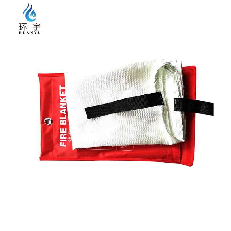 Customized fiberglass fire blanket single and double layer fire retardant ceramic fiber asbestos high silica gel fire blanket