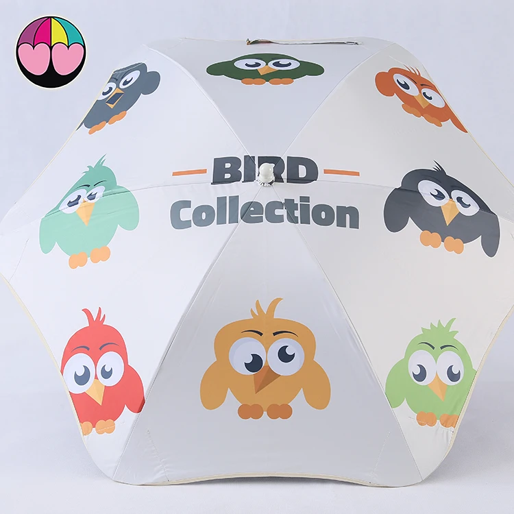 Безопасный зонт для детей, полуавтоматический, оптовая продажа, инновационный дизайн, тупой Зонт с мультяшным принтом на заказ