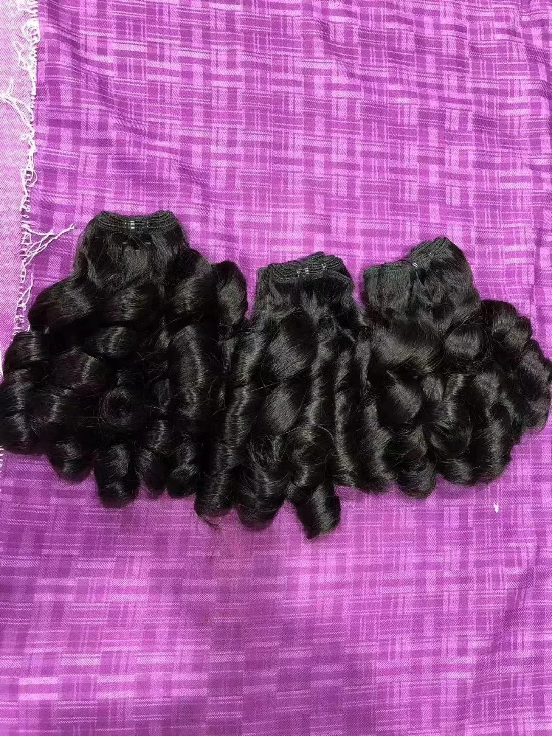 Amara best quality high end 12a grade fumy hair fumi curly hair brazilian double drawn fumi human hair in stock