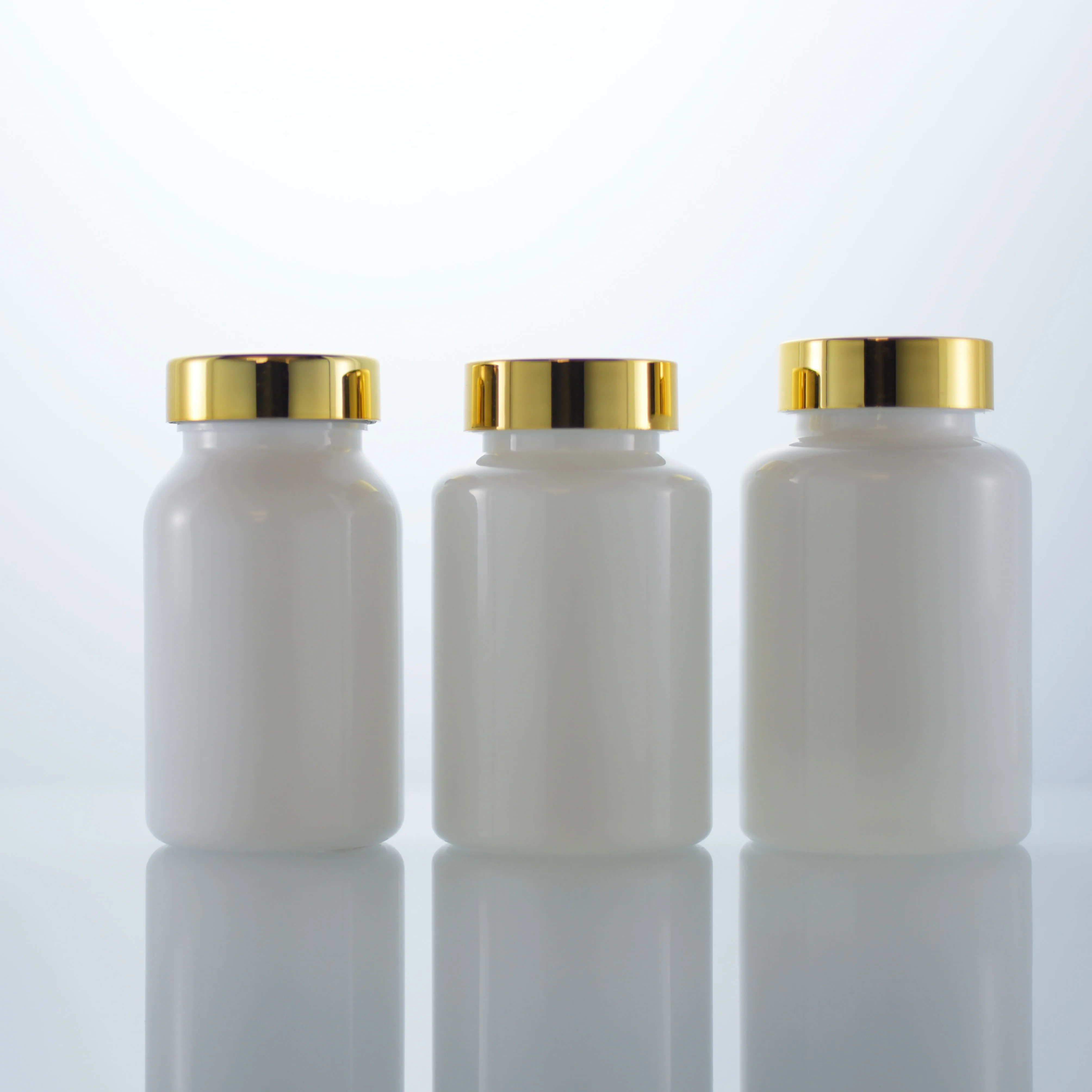 Пищевой 100 мл 120 150 Белый ПЭТ флакон для таблеток капсулы витаминный контейнер с крышкой