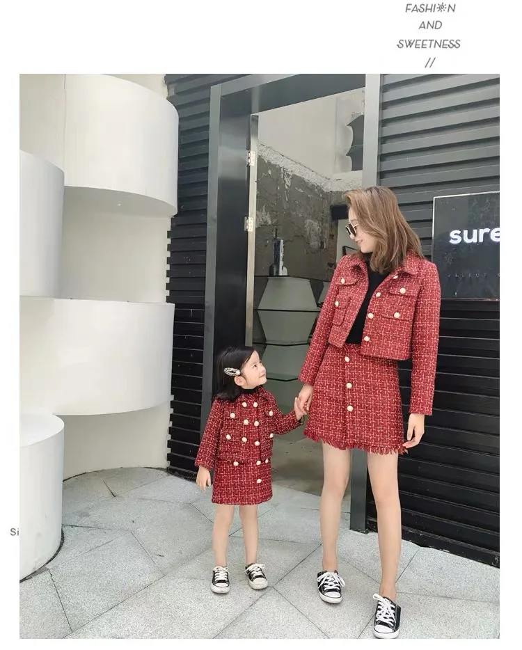 christmas dress baby girls party children girl dress mother and daughter matching outfits winter clothing mum roupas ropa