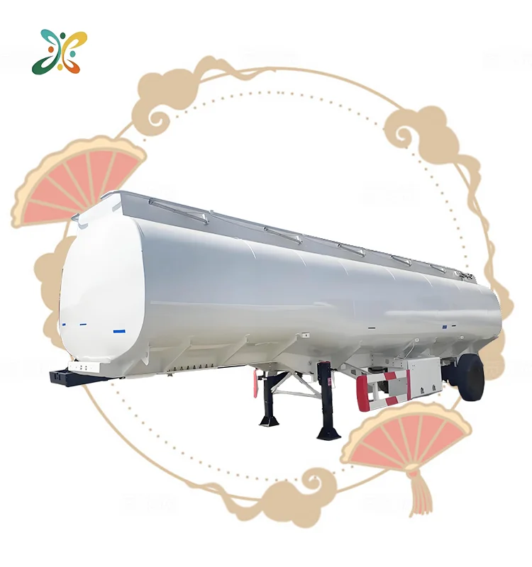 Petroleum Aluminum Tank 50000L Liter Fuel Storage 30000L Liquid Oil Tanker 40 Cbm 50 Cbm 60 Cbm Carbon Steel Semi-Trailer