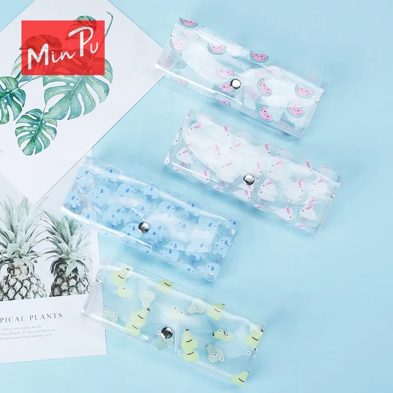 Custom Logo Cute Transparent PVC Sunglasses Case With Packing Kids Glasses