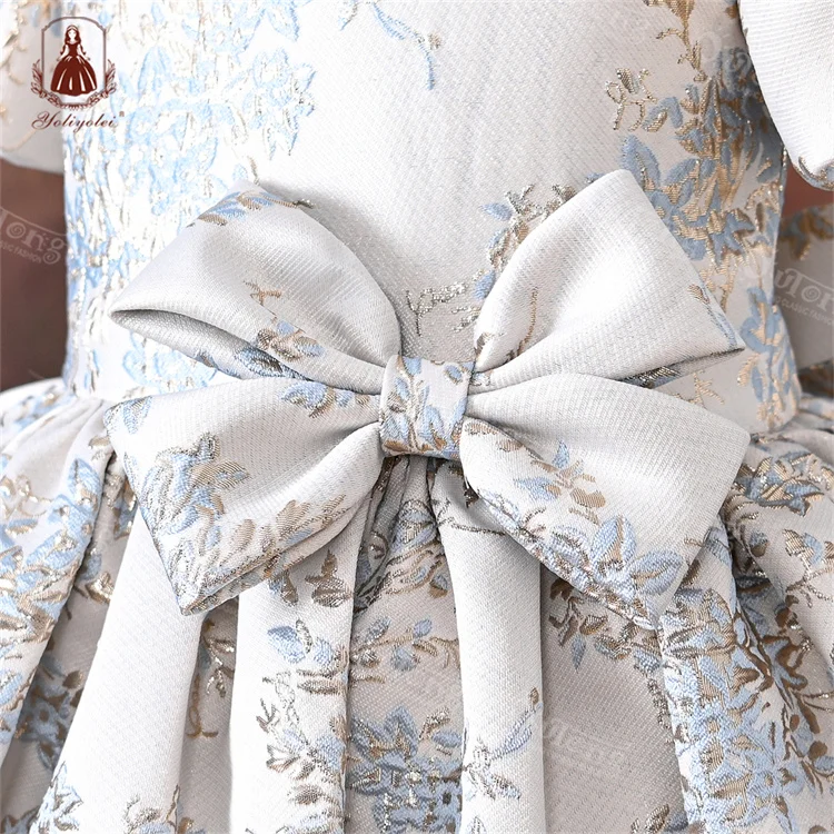 Yoliyolei Hot Selling Baby, Flower 6st First Birthday Boutique Custom Dress 5-9 Year Baby Girl Birthday Dresses/