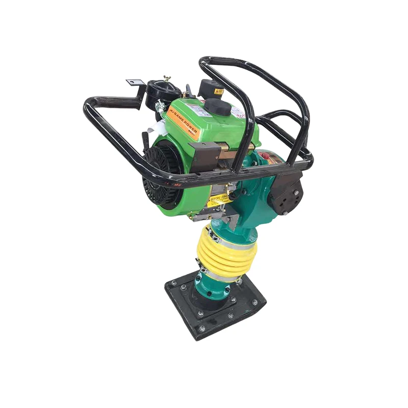 Concrete clay tamping and levelling machine Hand-held petrol impact tamper Small asphalt gravel fire tamper