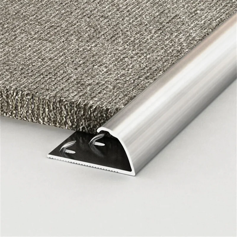 NIUYUAN Carpet Gripper Carpet Transition Strip Aluminum Curved Carpet Trim