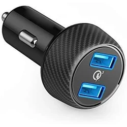 QC 3.0 and 5V 3.1A USB Fast Charging 2 Usb Port Quick Charger 3.0 USB Car Charger for Mobile Phone