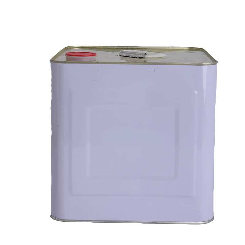 10L high-capacity empty square tin oil cans with plastic lids