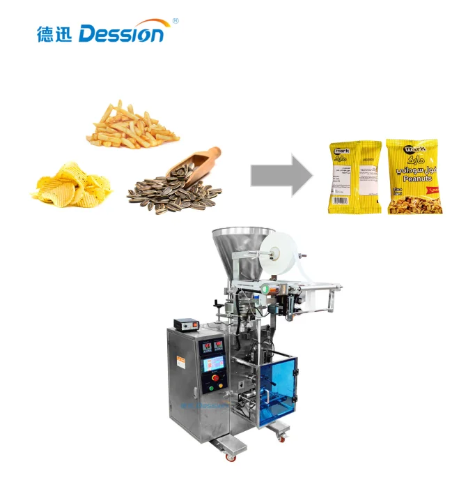 Dession Multipurpose small vertical snacks food melon seed back seal packing machine