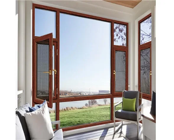 LongTai hot selling 2024 new design imported solid pine wood sound proof double glazing casement doors