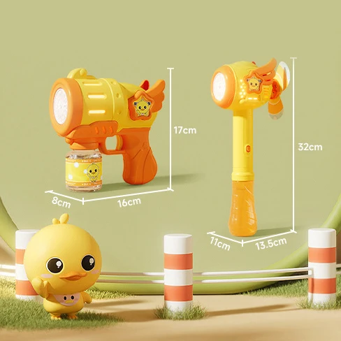 HN Factory Direct Sales Of Kids Outdoor Toys 12 Holes Bubble Guns Electric Angel Bubble Gun Machine