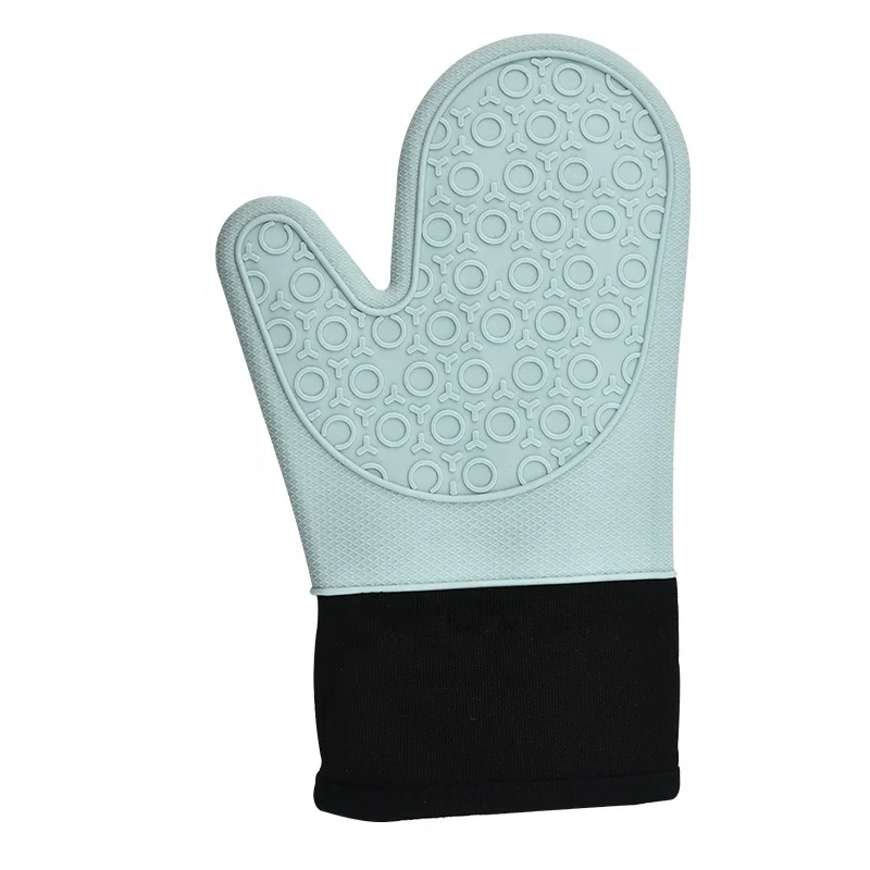kitchen anti-scalding silicone glove Heat Resistant Thick Silicone Cooking Baking Barbecue BBQ glove