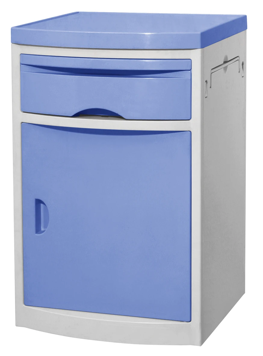 YFZ018 Hospital Bed ABS Bedside Cabinet And Table