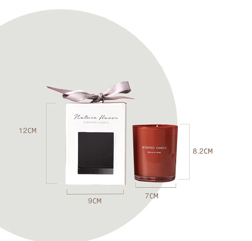 Soy wax candles in bulk scented Custom LOGO Amazon Wholesale Transparent Glass Jar Scented Candles