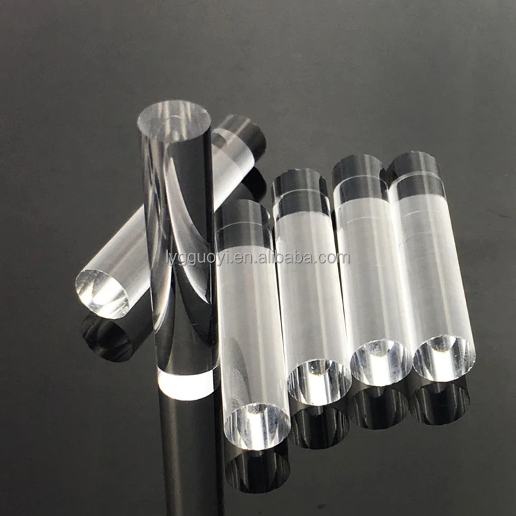 Высокое качество, высокая чистота, Прозрачное кварцевое стекло, твердый цилиндрический стержень для продажи
