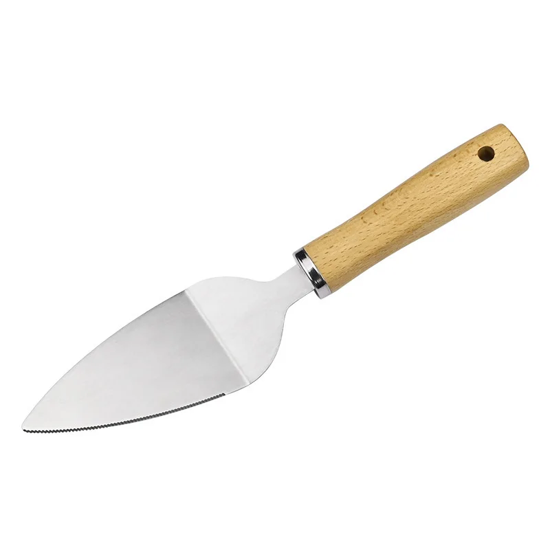  3Pcs Aluminum Pizza Peel Set With Wooden Handle Cutter Stone