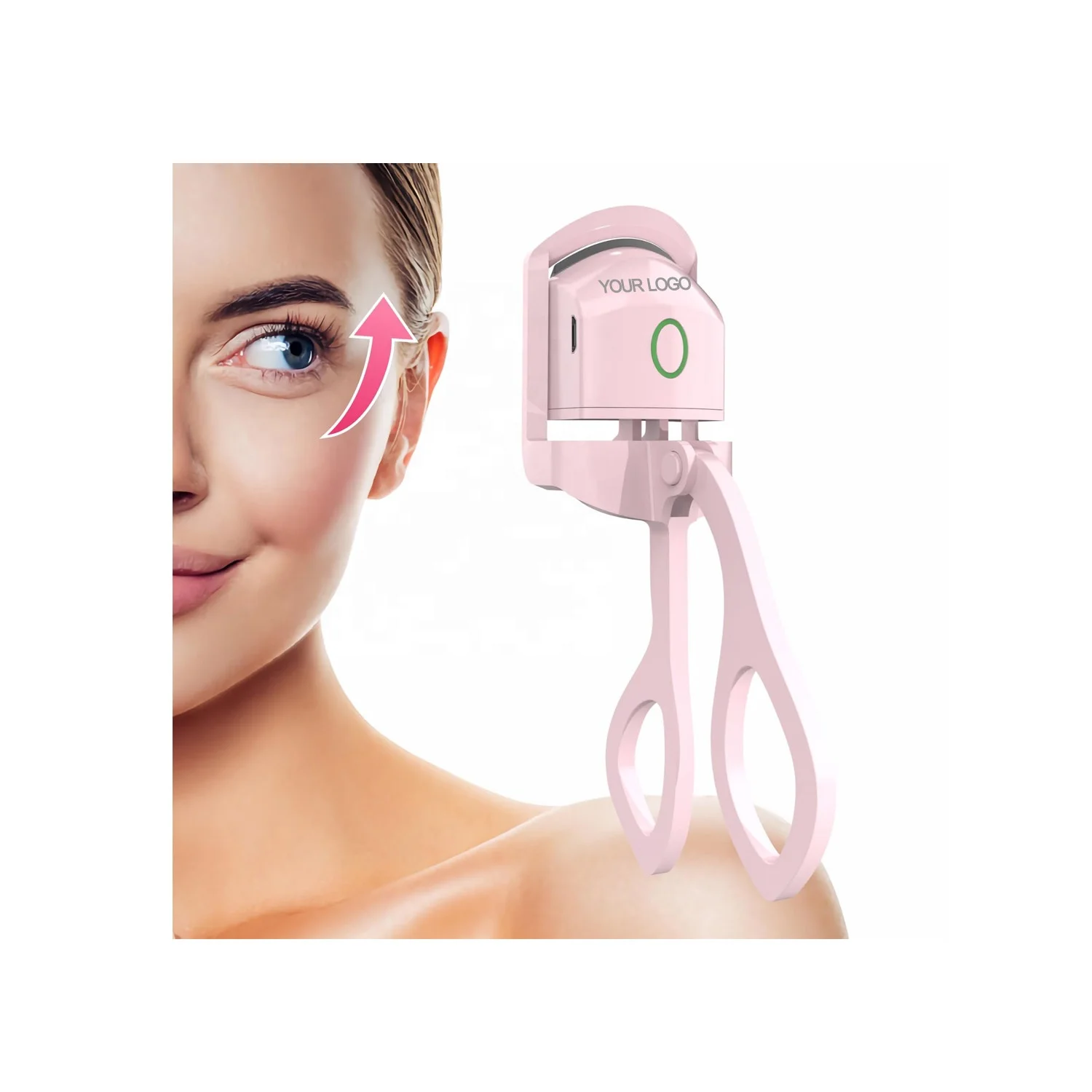 2023 Mauri  New Own Brand Heated Eyelash Curler Mini Portable Electric  USB Rechargeable Electric Heated Eyelash Curler