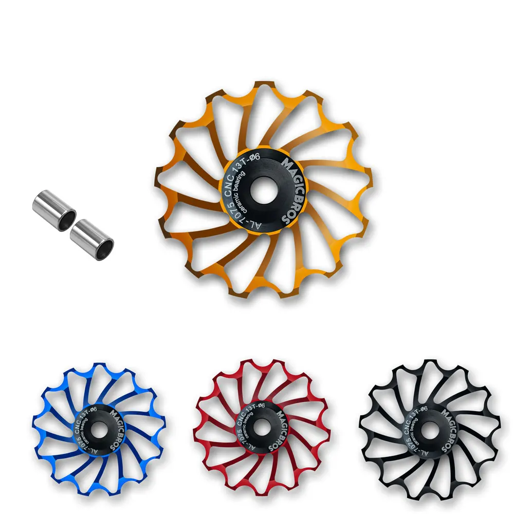 11T 13T Mtb Road Bike Guide Roller Rear Derailleur Transmission Bicycle Wheel Rear Derailleur Ceramic Bearing Pulley