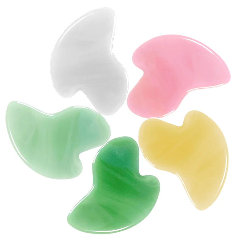 Custom Logo Heart Shape Gua Sha Board Jade Stone Gua Sha Facial Tool Face Massage SPA Acupuncture Therapy Facial Lifting Tool