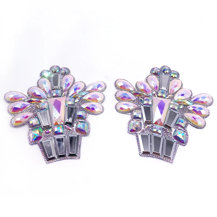 New stock Arrivals Carnival rhinestone applique for carnival shoes bags decoration