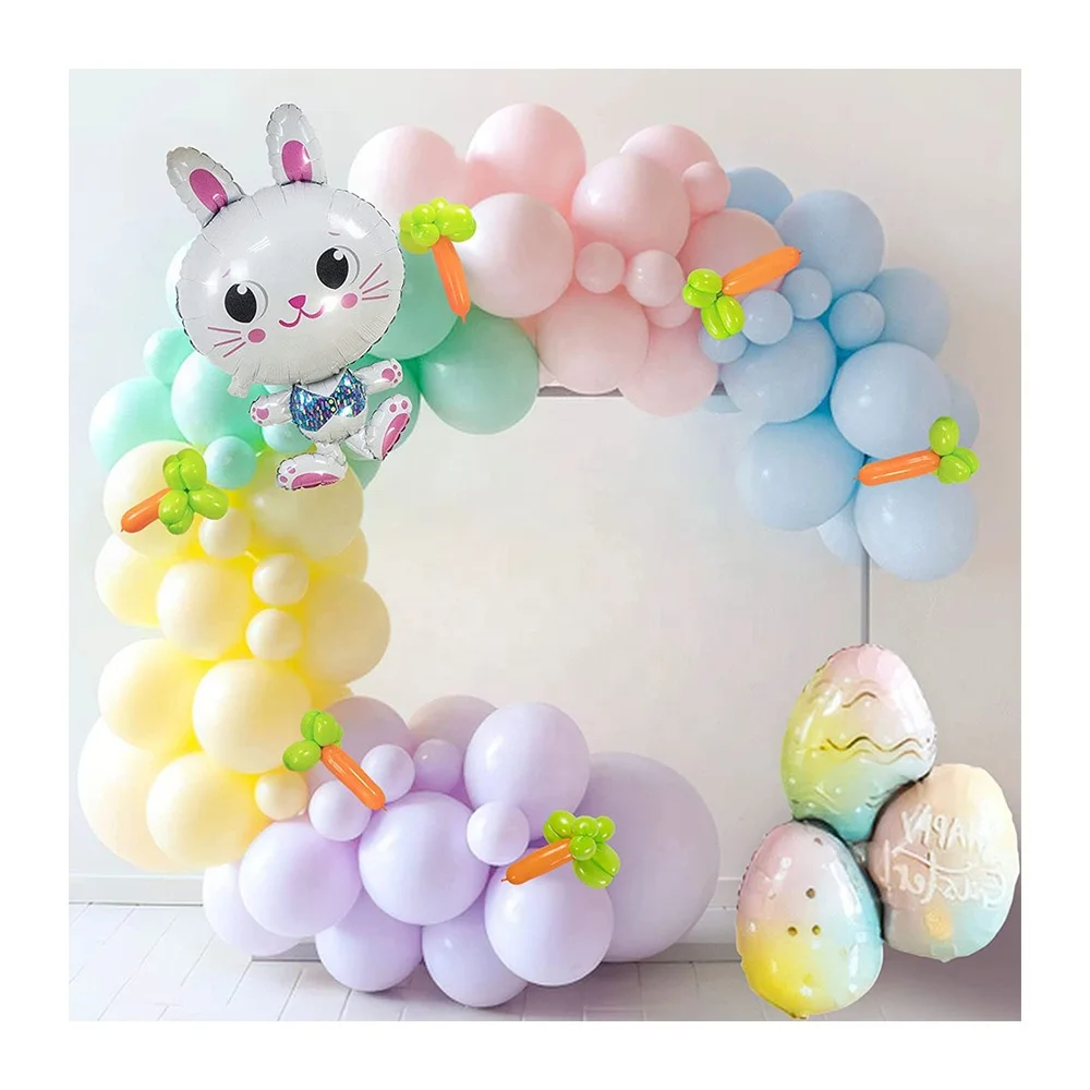 Wholesale 2024 New Arrival Product Home Outdoor Easter Party Supplies Decor Balloon Gift Set Happy Easter Decoration for Easter