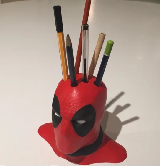 3D printing service PLA Deadpool Bust Pen Holder kitchen knife holder