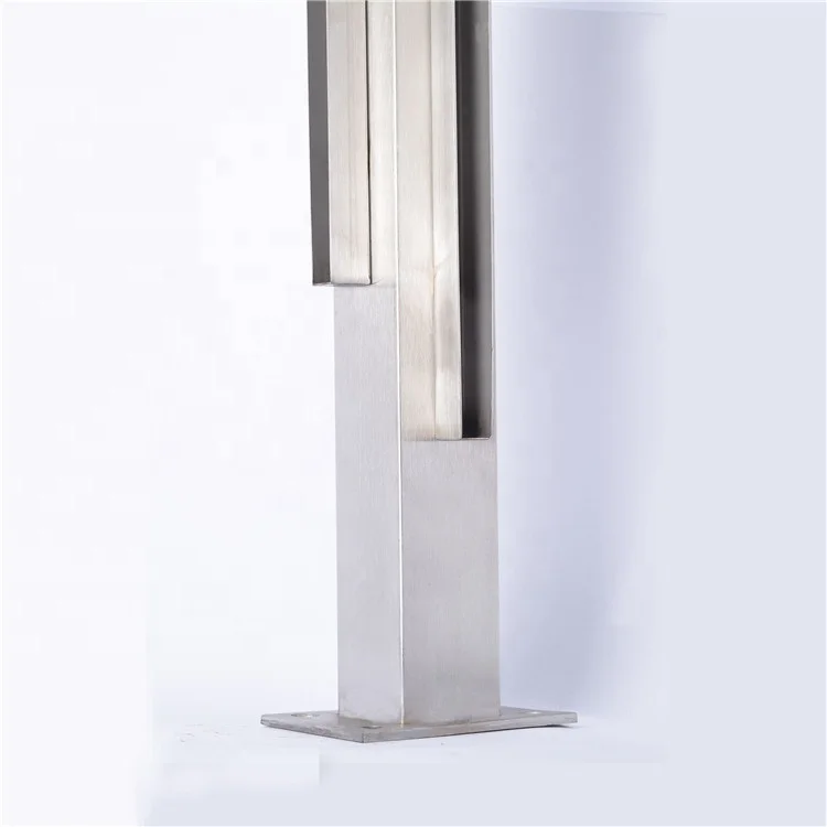 
304 stair column railing guardrail glass clip high quality stainless steel handrail fittings 