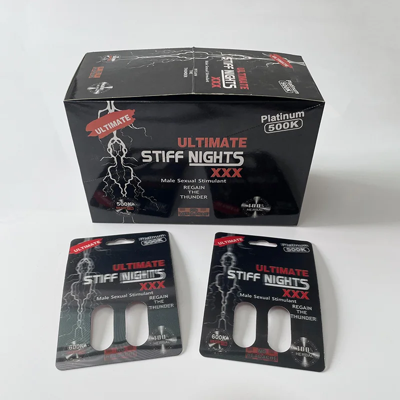 Uv printed pink pussycat paper cards for sexy tablet for women male enhancement pill packaging rhino 69 7 725k 3d cards box