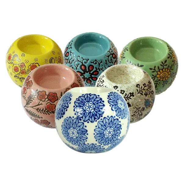 Оптовая продажа, домашний декор, сине-белый фарфоровый подсвечник