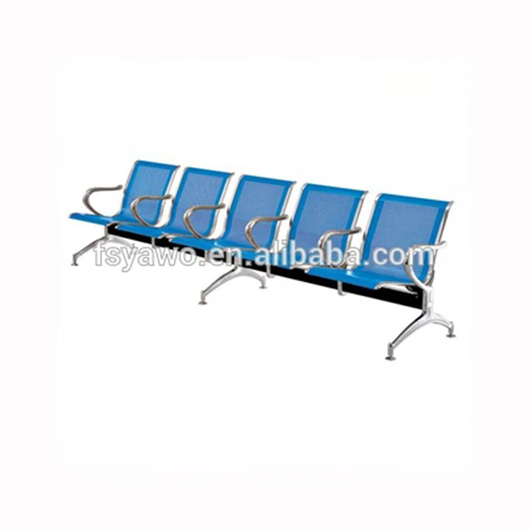 Factory direct sales Hot sale furniture public waiting area metal five seater passenger chairs with arms YA-23