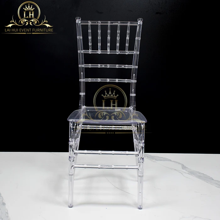 Wedding Chair Wholesale Polycarbonate Tiffany Stackable Event Furniture Chiavari Chair for Sale