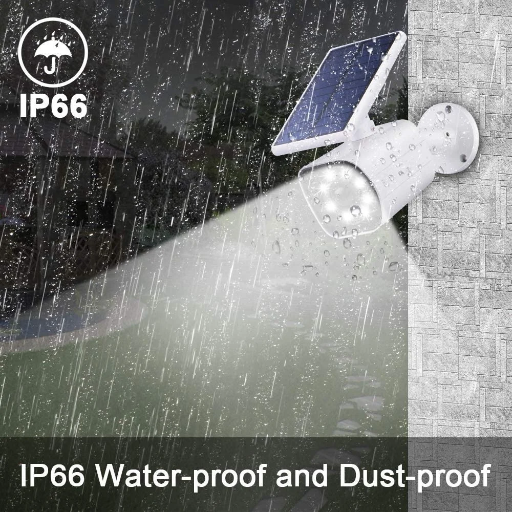 8 LED Motion Sensor Spot Wireless Waterproof Solar Powered Security Light for Outdoor Wall Main Gate Garage