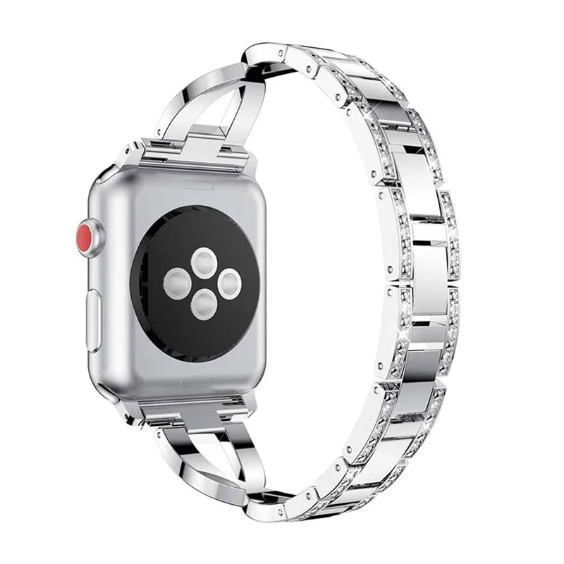 Luxury Watch Strap Metal Band Chain  Bracelet Watch Band For iwatch