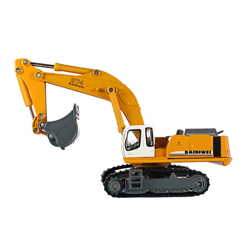 KDW 1:87 scale model car Die Cast Excavator educational toys Engineering Vehicle Model Truck As Gifts for kids