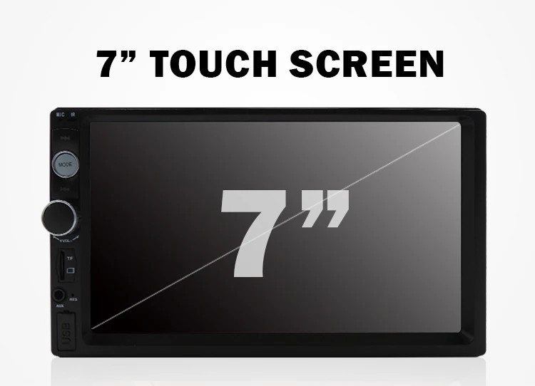 7018 сенсорный экран 2 Din 7 дюймов автомобильное радио стерео MP5 плеер Зеркало Ссылка/FM/TF/BT Поддержка рулевого колеса пульт дистанционного управления