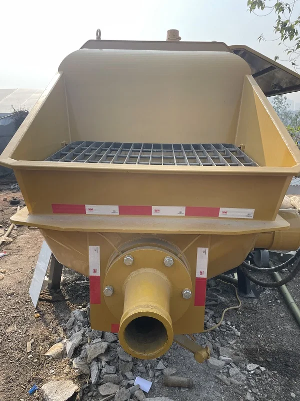 Used Concrete Pump Trailer Pump 85 cbm HBT8018 Diesel Engine Stationary Pump Price