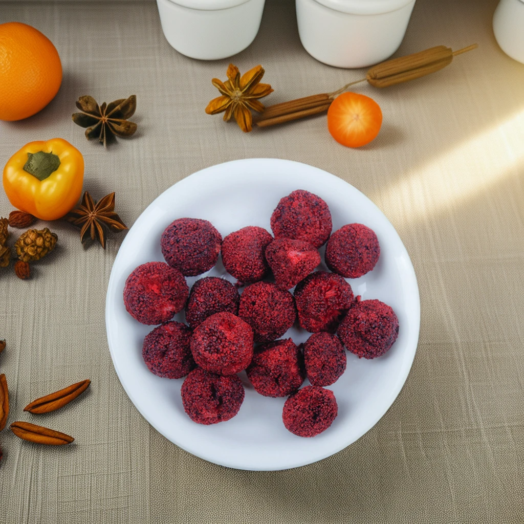 High Quality Freeze-Dried Waxberries Bulk Sweet Taste Free Sample Natural Freeze-Dried Fruit