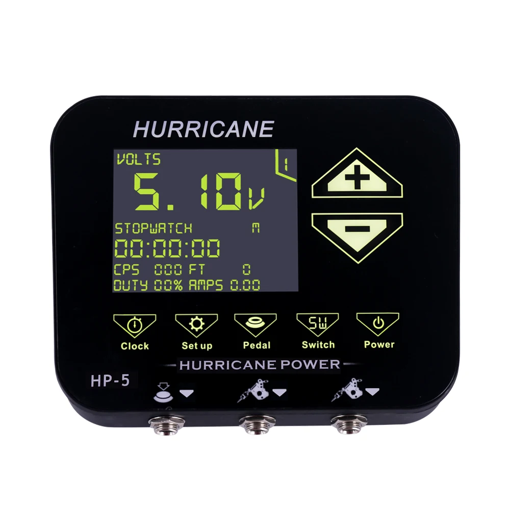 HP-5 профессиональный двойной блок питания для татуировок цифровой ЖК-дисплей принадлежности для татуировок