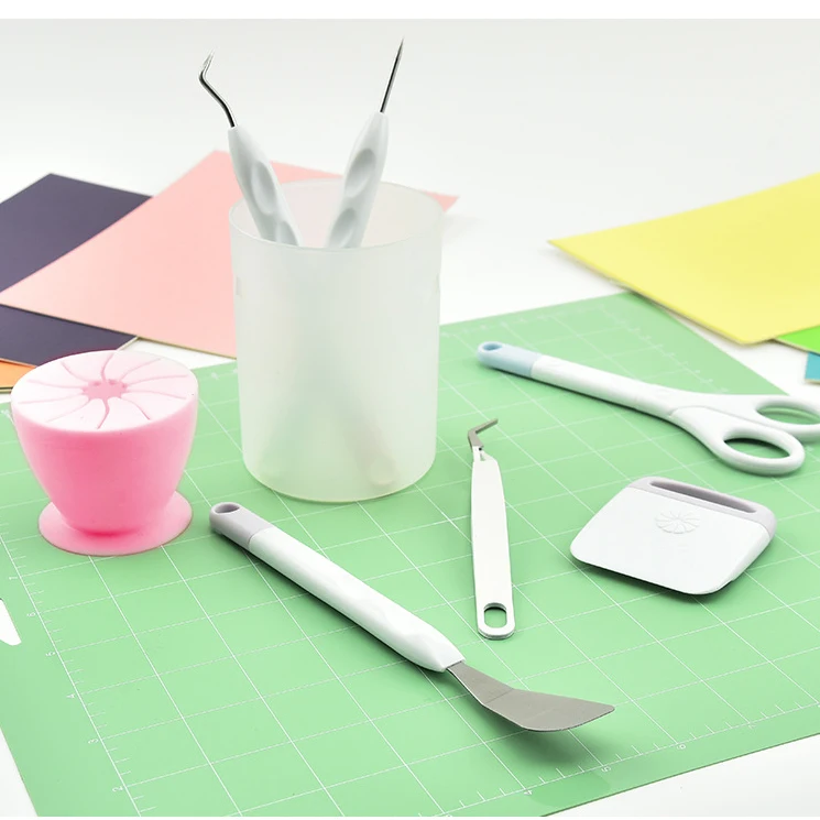 Sublimation Heat Transfer Weeding Vinyl Craft Tools DIY Kit of 6 Pieces for Silhouettes, Cameos, Lettering, Carving