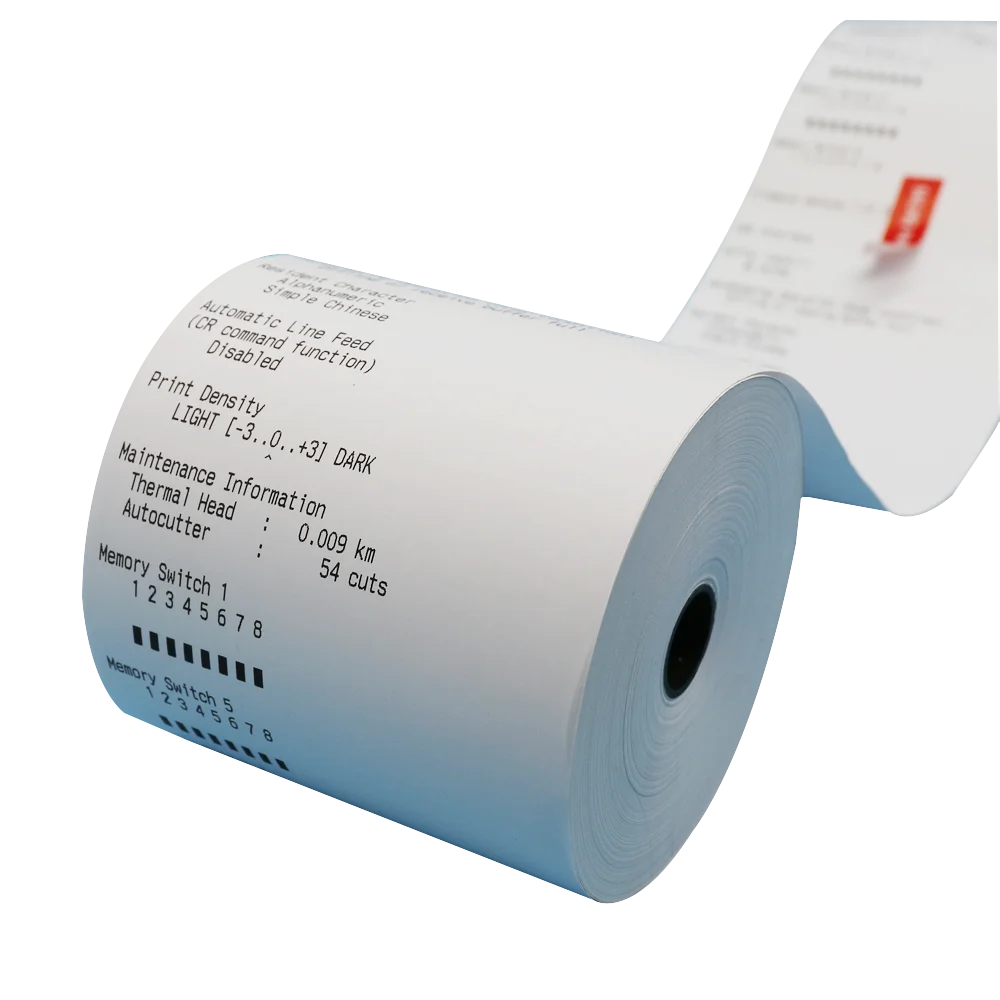 Customized Printed Continuous Printed Thermal Paper Offset Paper Roll 80x70mm