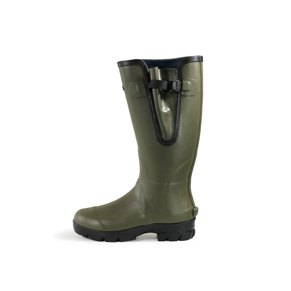 Four Seasons Round Toe Wear Resistant Anti-Slip Warm Waterproof Rubber Safety Rain Boots For Men