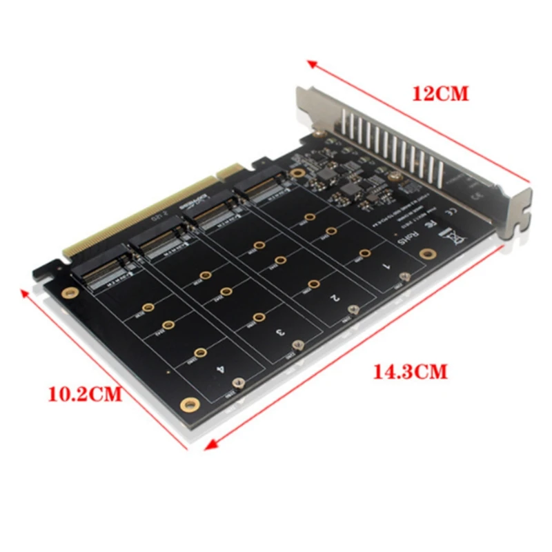 PCI-E 20 ports SATA Expansion Card PCIE X16 NVME M.2 RAID Array Expansion To 20-Port Adapter JMB585 Chip