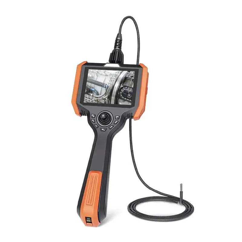 Flexible Industrial Borescope with 6mm Probe Lens, 3Mts Working Cable, 360 Degrees Joystick Articulation, 5 Inch Display
